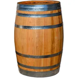 Temesso 100 Liter - Holzfass geölt - geschlossen als Stehtisch - neu