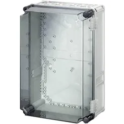 Hensel HEN MI 9310 Einzelleergehäuse 275x425x191mm Deckel transp (Gehäuse), Elektronikzubehör + Gehäuse, Grau, Transparent