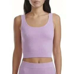 Adidas Sport 3D Rib Cropped Top Helllila X-Large Damen