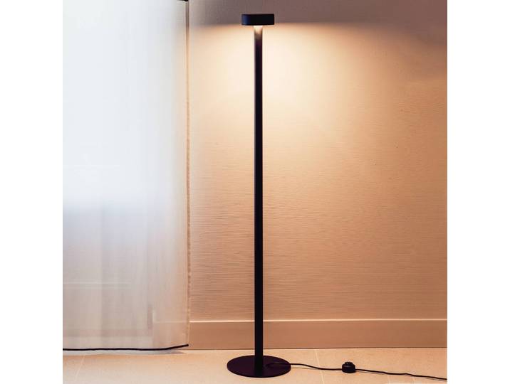 Milan Iluminación Designer Stehlampe Peak Lane, schwarz, für Wohn- / Esszimmer, Metall, Design, Stehlampe