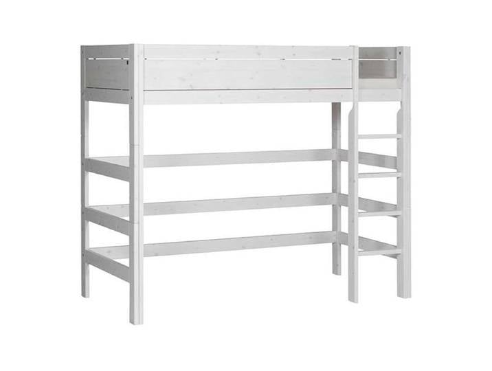 Hochbett mit gerader Leiter