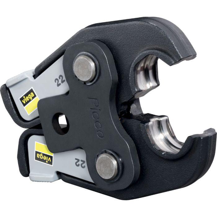 Viega Picco Pressbacke 735401 22mm, Stahl phosphatiert, Schnappfunktion