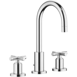 Dornbracht Waschtisch Armatur Tara. 2071089200 chrom,Ausladung 135mm,Kreuzgriffe,3 Loch Armatur