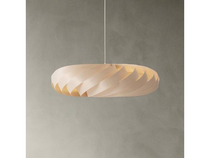 Pendelleuchte TR5 Ø 100 cm natur Birkenholz - Tom Rossau - Wohnzimmer - Design - Einflammig