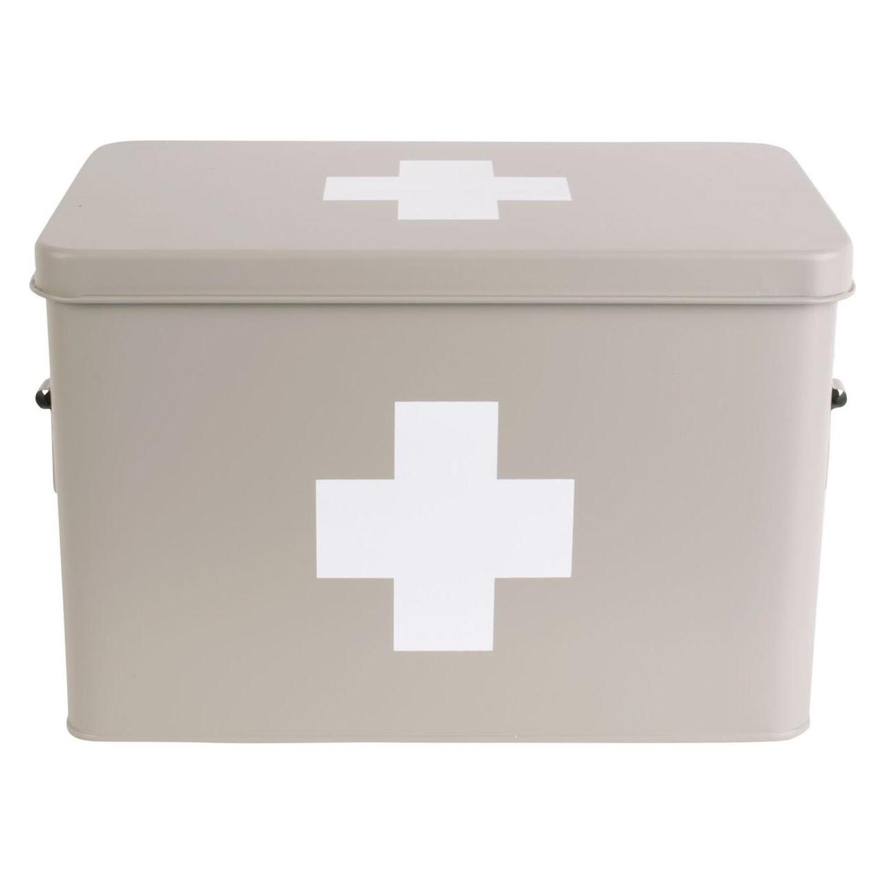 present time Erste Hilfe Schrank klein 21.5 x 16 cm, Grau matt (PT3770WG)