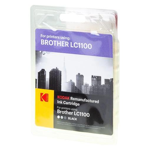 Kodak 185B110001 BROTHER LC1100BK DCP/MFC Tinte black rebuilt 450Seiten (BK) (185B110001)