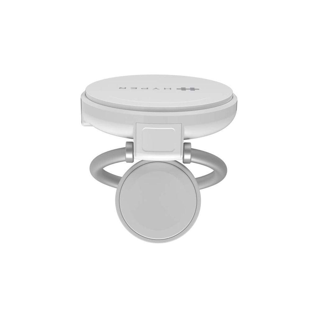 Hyper HyperJuice Next Qi2 2-in-1 Magnetische Ladestation Weiß HJ3310WHGL