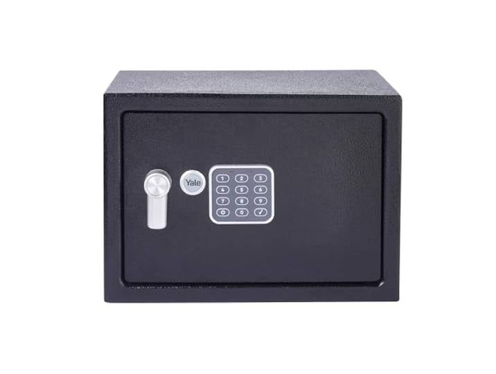 Yale Coffre-Fort Électronique - Medium 16.3L - Serrure 100 000 Combinaisons\, verrou électronique Code 3 à 8 Chiffres - Dimensions 25x35x25cm YSV/250/DB2