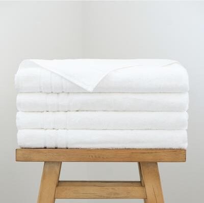"Cariloha Bath Sheet   40""x70""   Turkish Cotton and Viscose Material Blend   Extra Smooth, Odor Resistant and Highly Absorbent"