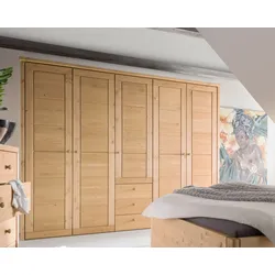 MassivHolz »Vita« Kleiderschrank natur 6-türig / ohne Schubladen