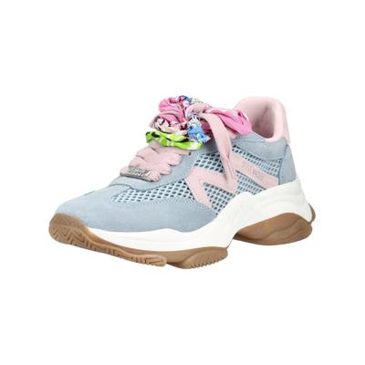 Sneaker STEVE MADDEN "STEVE MADDEN Sneaker Leder", Damen, Gr. 36, blau, pink, Leder, Schuhe Sneaker