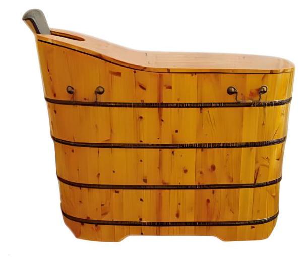 Badewanne aus Holz Holzbadewanne Badezuber Wellnesszuber Fitovanna 110x58 cm