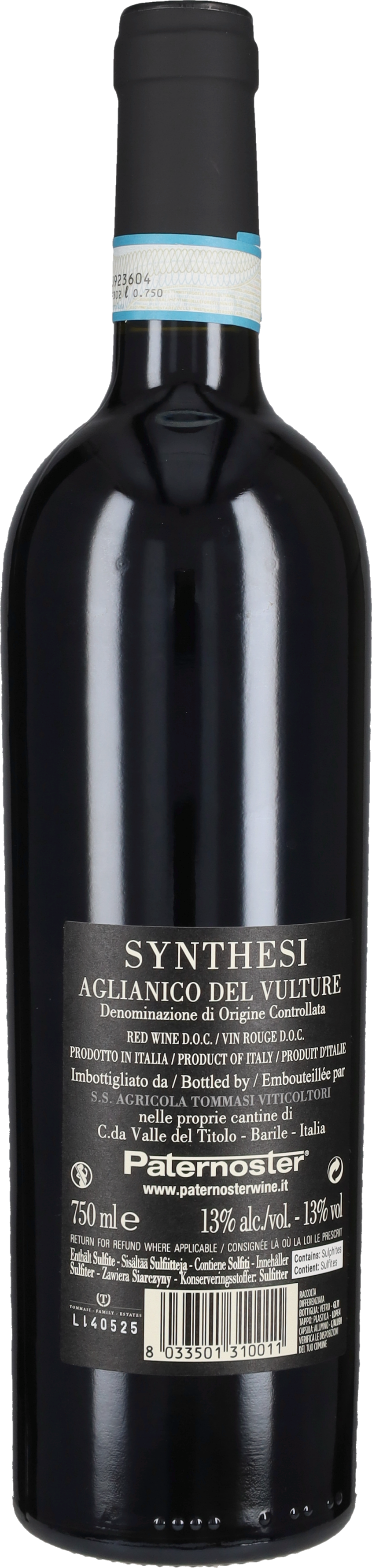Aglianico del Vulture 'Synthesi' Paternoster 2021