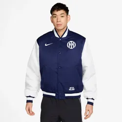 NIKE Inter Mailand Authentic Satin Dugout Auswärts Collegejacke Herren 492 - blue void/white/white S