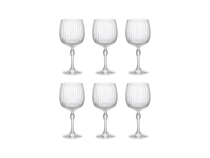 Cocktailglas BORMIOLI ROCCO Glas America 20s 740 ml, 4 Stück , transparent, H:22,6cm, Glas, Trinkgefässe, Cocktailglas