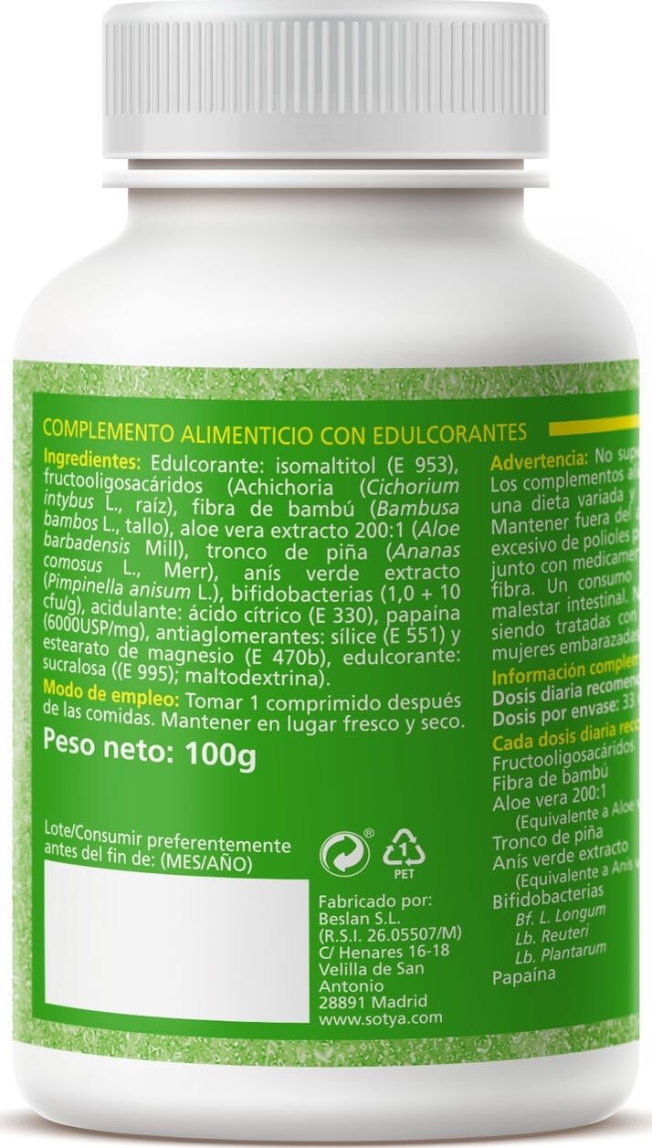 Sotya Aloe Vera Plus 100 comp masticables