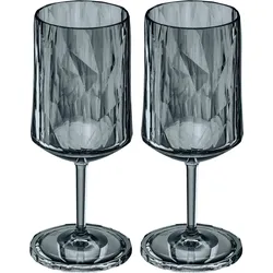Koziol Superglas CLUB No. 4 2er Set 300 ml transparent grey