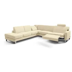 Segmüller Werkstätten Ecksofa Canto Stoff Beige Creme