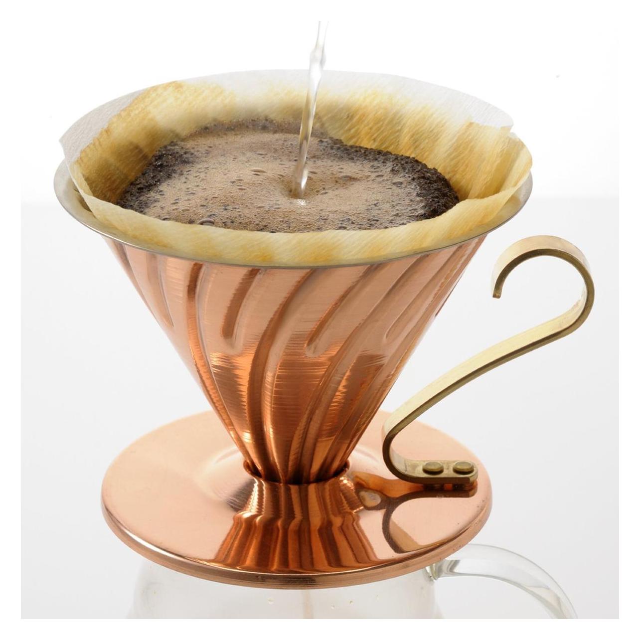 Hario V60-02 Metalltropfer - Kupfer (0.50 l) (VDPR-02-CP)