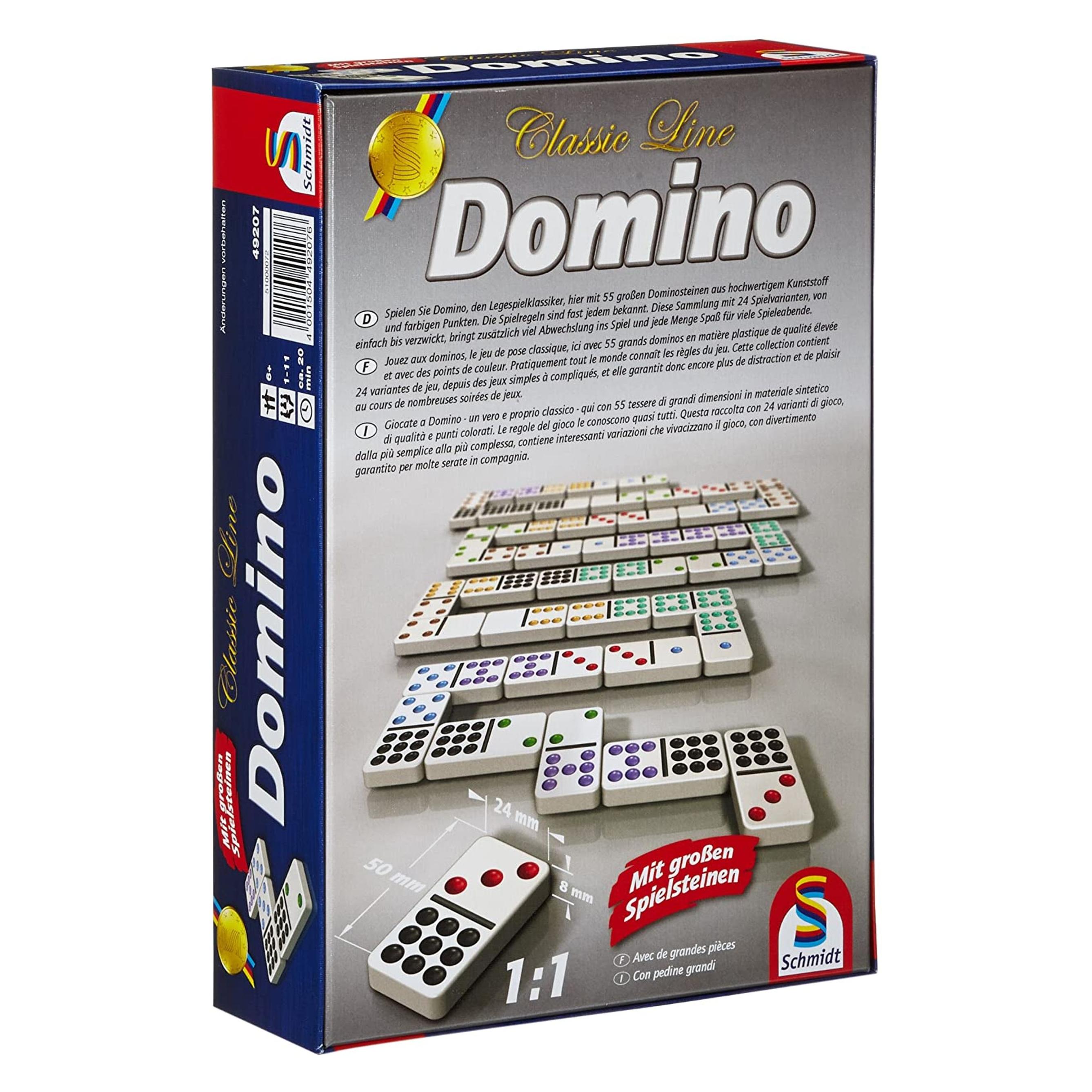 Schmidt Spiele Domino (Deutsch, Französisch, Italienisch, 1 - 11 Spieler) (49207)