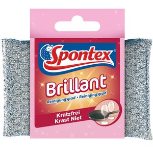 Spontex Spülschwamm Brillant Reinigungspad, mit Scheuerseite, farbig sortiert
