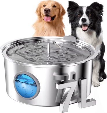 Inspire Curations HydroMax 7L Stainless Steel Pet Water Fountain 7l Pet Water