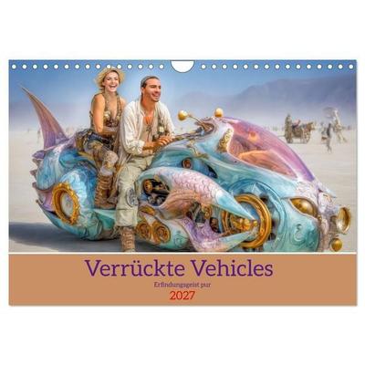 Verrückte Vehicles – Erfindungsgeist pur (Wandkalender 2027 DIN A4 quer), CALVENDO Monatskalender