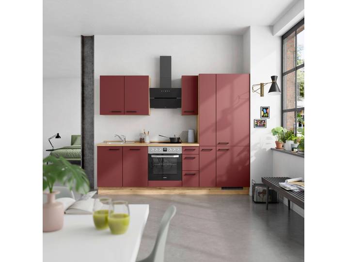 Küchenleerblock Easytouch High o. Geräte Rot
