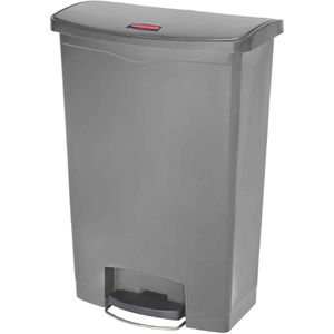 Rubbermaid Mülleimer Slim Jim Step-On, 1883606, grau, aus Kunststoff, 90 Liter