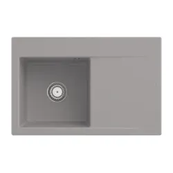 334801KD Subway Style 45 Fossil Keramik Handbetätigung Spüle Aufliegend 50 cm Unterschrank