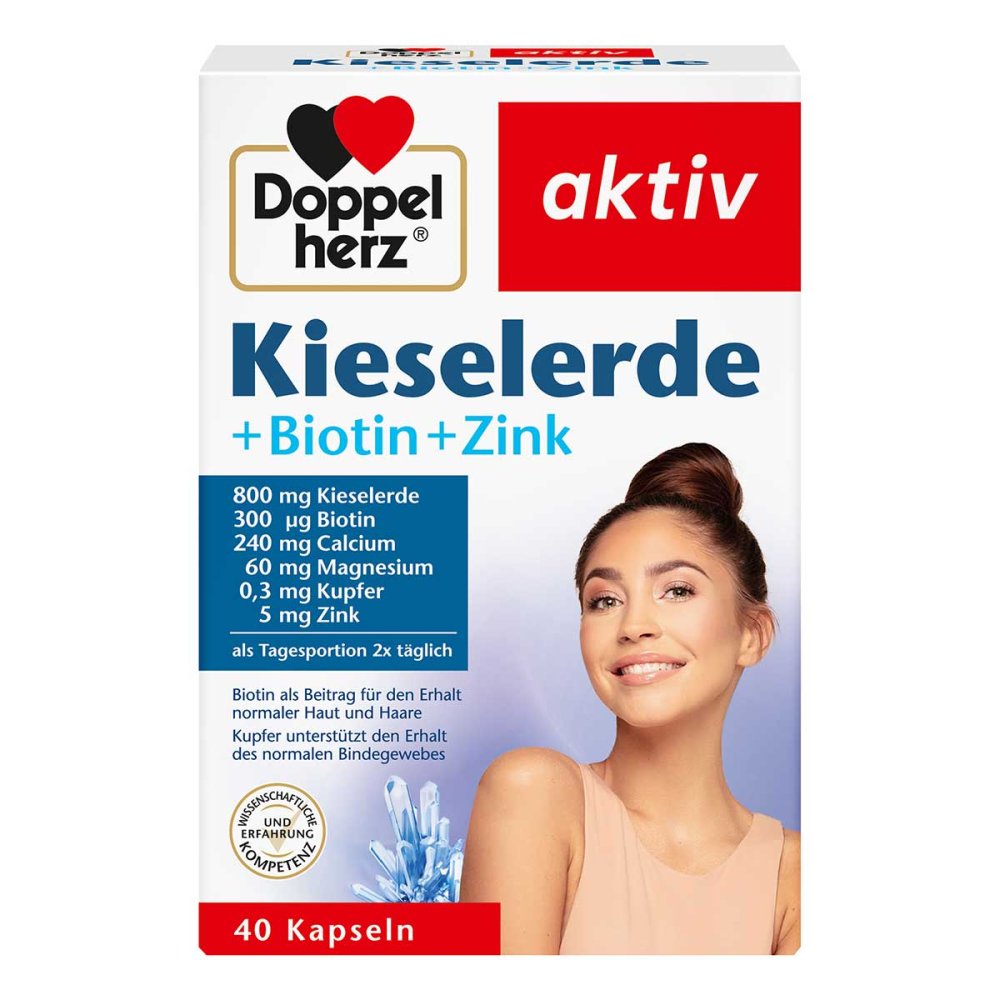 Queisser Pharma GmbH & Co. KG Doppelherz Kieselerde + Biotin + Zink Kapseln 20038832