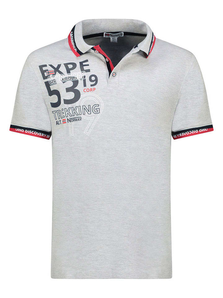 Geographical Norway Poloshirt "Krug" in Grau - S