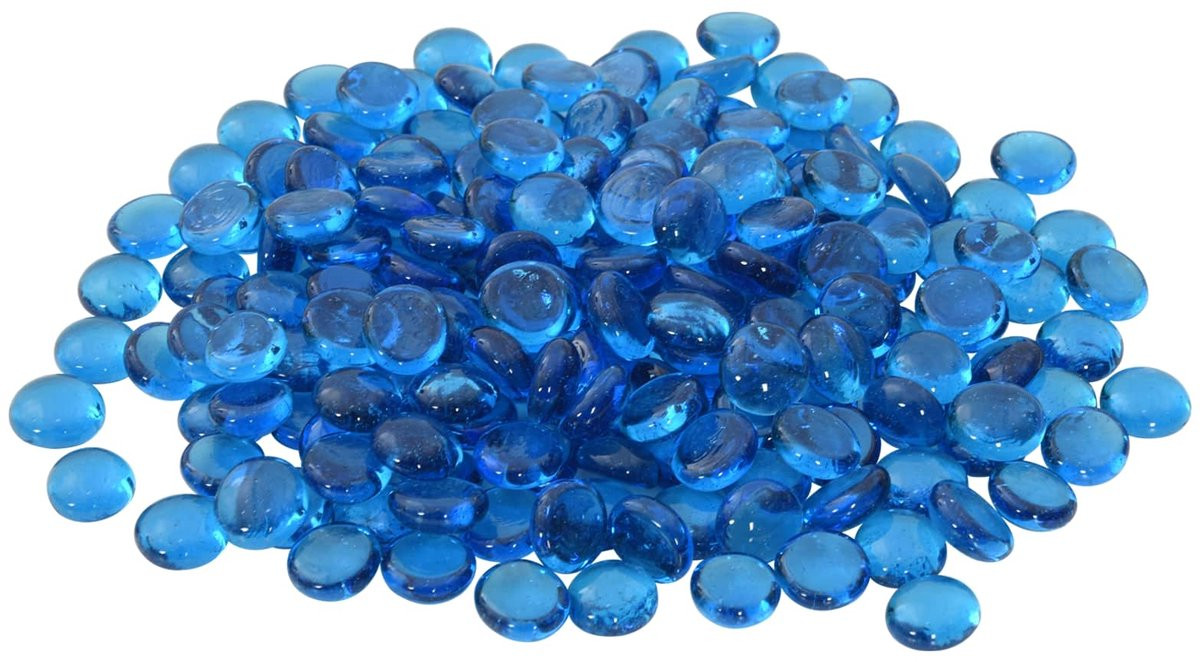 vidaXL Glasnugget Hemelsblauw 17-19 mm