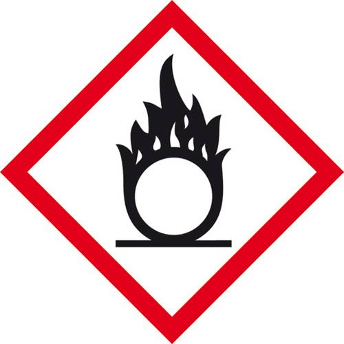 SafetyMarking 31.B1022 GHS-Gefahrenpiktogramm 03 Flamme über Kreis Folie selbstklebend (B x H) 37mm x 37mm 500St.