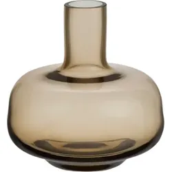 Kappa Vase braun aus Glas