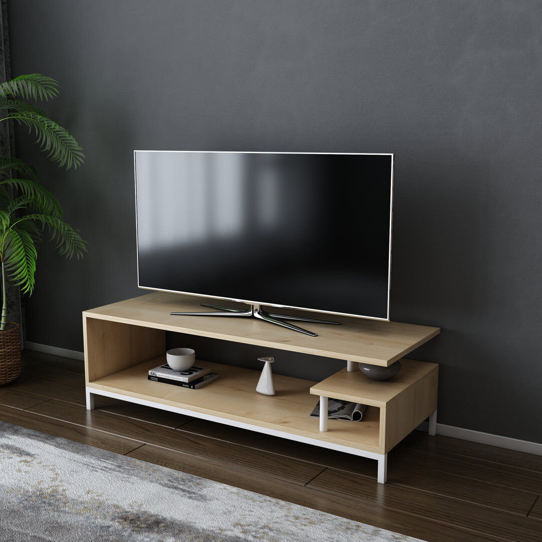 Blue Elephant Reily TV Stand for TVs up to 50" White/Oak 50"