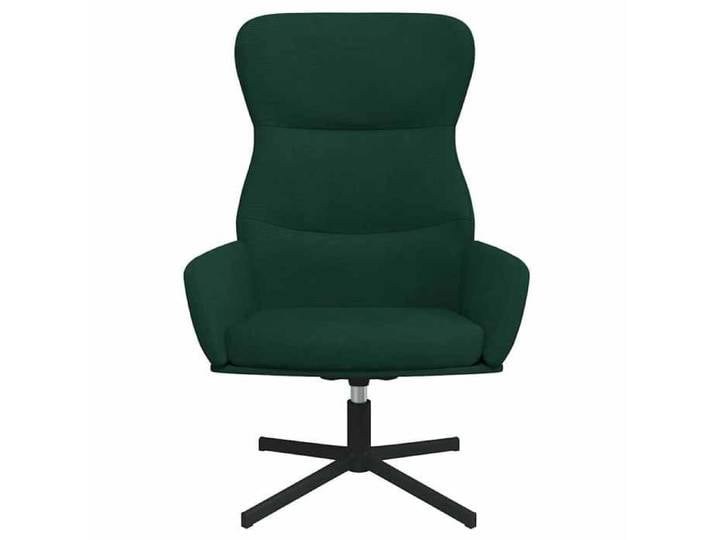 Vert Chaise confortable LEMON Chaise de relaxation Vert foncé Velours Pour maison/bureau_20979