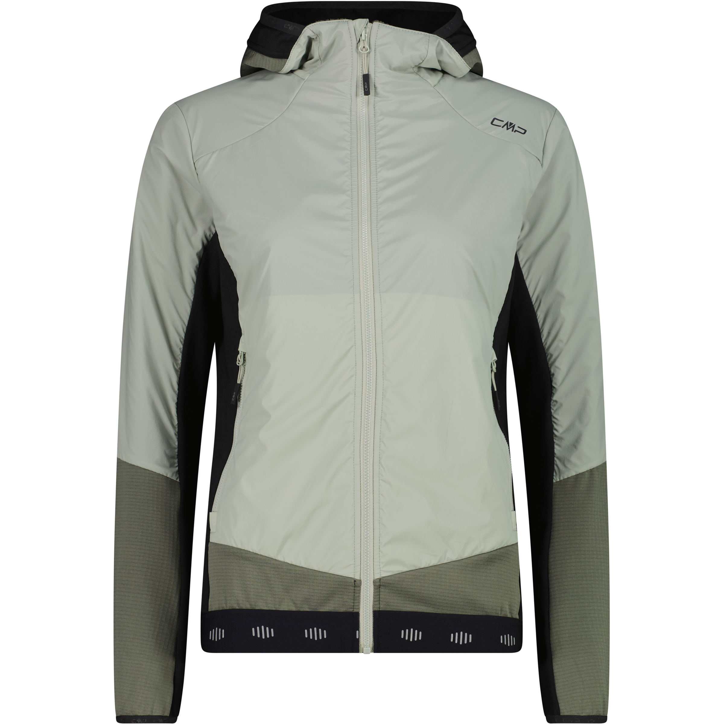 CMP Hybrid Damen Windbreaker grau Größe XXS Trekking Winddicht