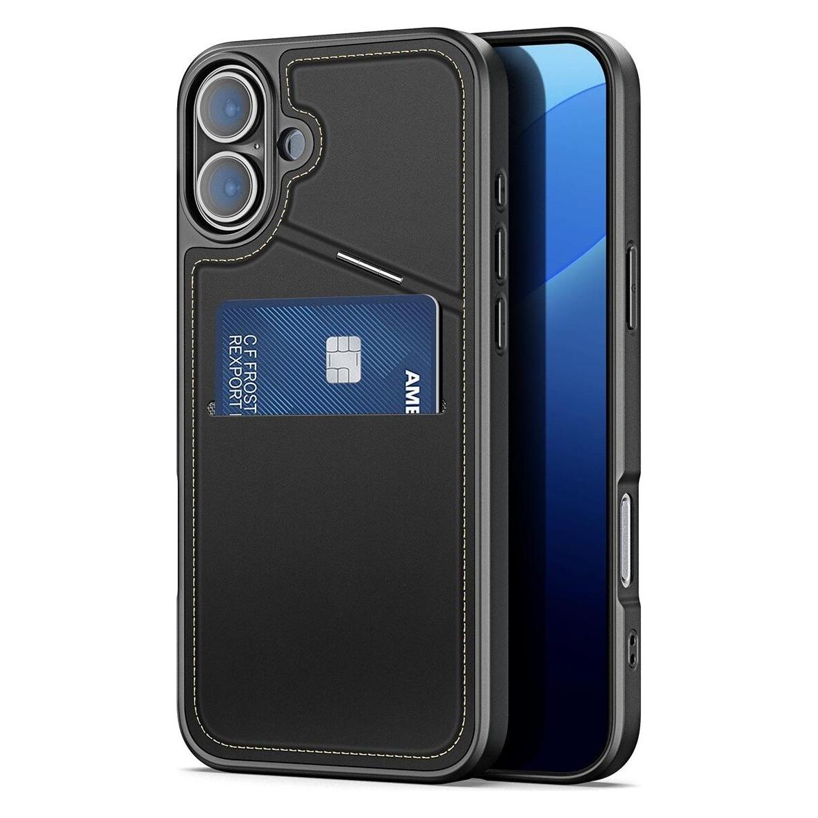 Dux Ducis iPhone 16 Plus Case with card slot - Black (Apple iPhone 16 Plus) (6601110667A)