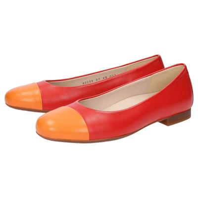Ballerina SIOUX "Villanelle-702", Damen, Gr. 37 (UK 4), rot, Obermaterial: 100% Lammnappaleder LANA. 100% Gummi rubber., Schuhe Ballerina