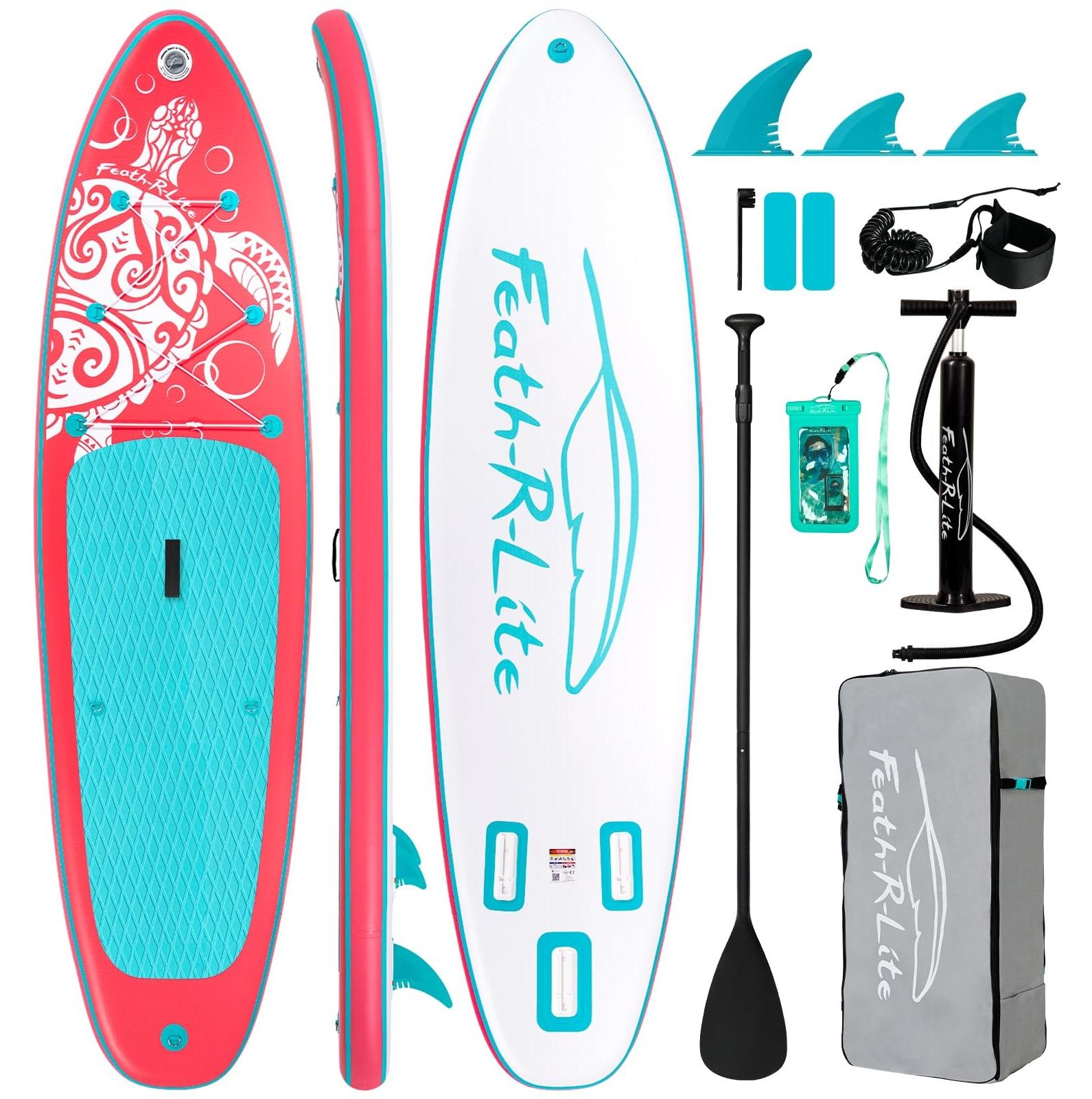 Aufblasbares Stand Up Paddle Board mit Zubehör für Alle Niveaus