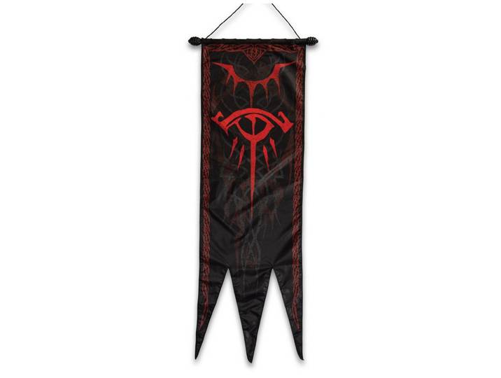 United Cutlery Merchandise-Figur Herr der Ringe Replik 1/1 Sauron Kriegsbanner 140 cm