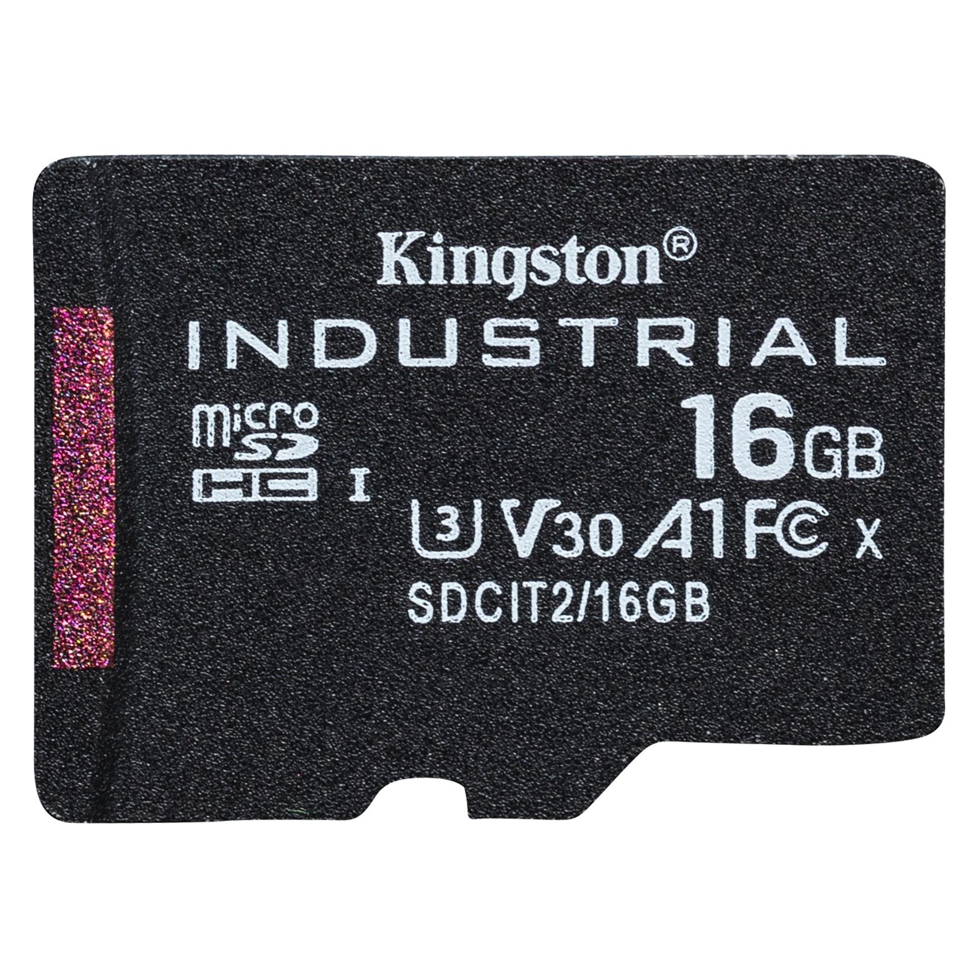 Kingston microSDHC Industrial (16 GB, microSDHC, U3, UHS-I) (SDCIT2/16GBSP)