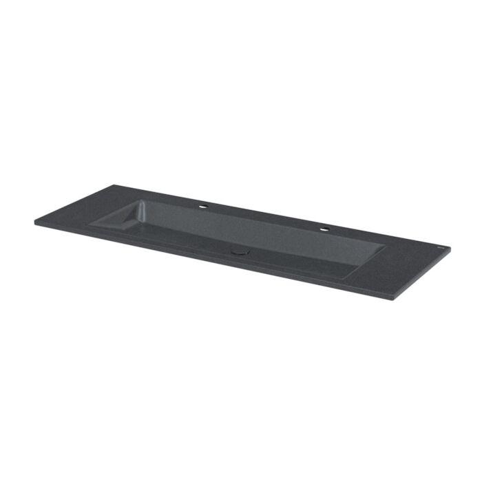 Bette BetteAqua Einbau-Waschtisch A072-790HLW2,PW 140x49,5cm, HLW2,PW, Midnight
