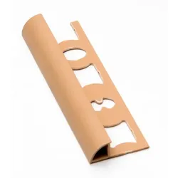 Profil-EU Abschlussprofil "rund" karamell, PVC, Länge 250 cm, Kantenhöhe 8 mm, L825028