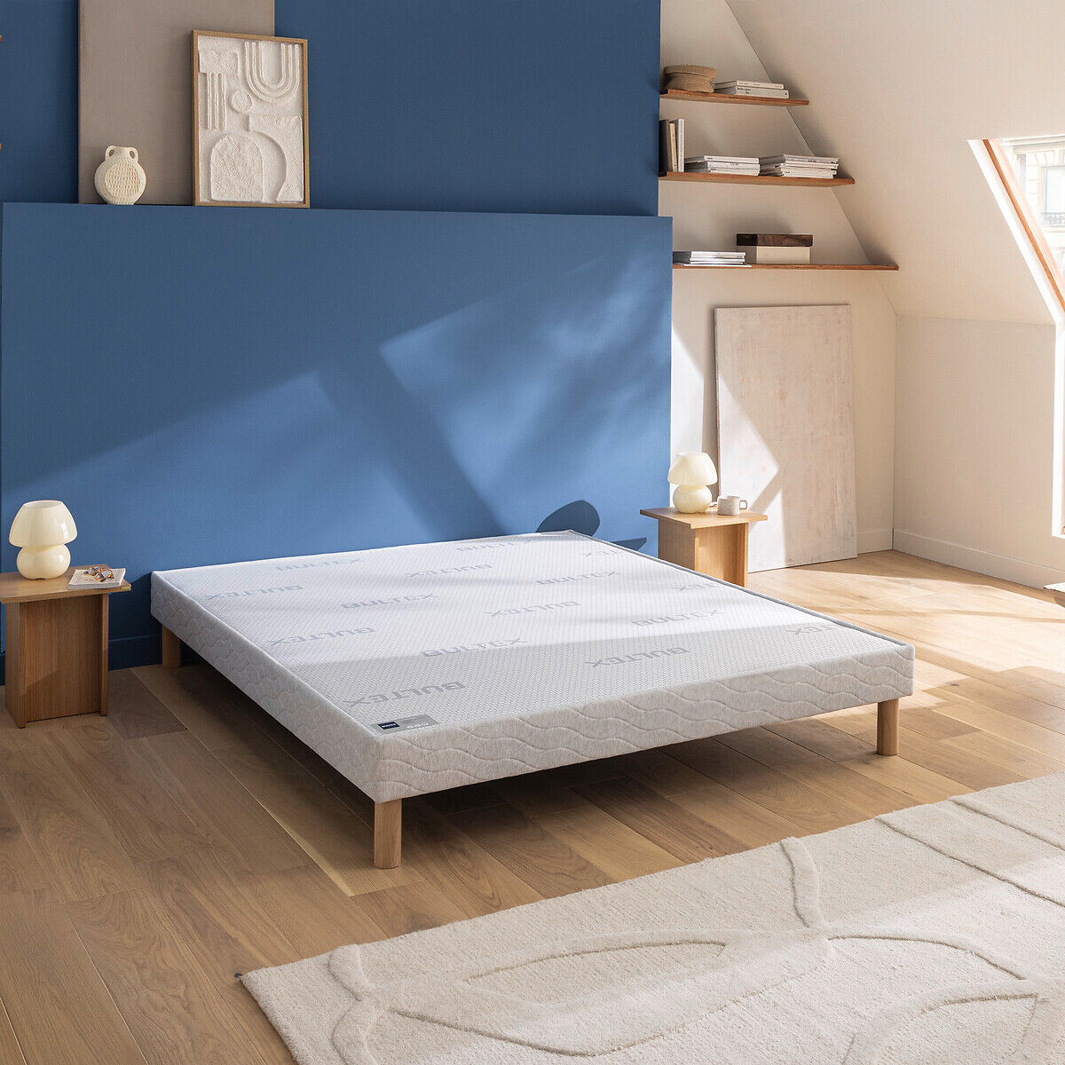 BULTEX Sommier tapissier à lattes recouvertes SP Power