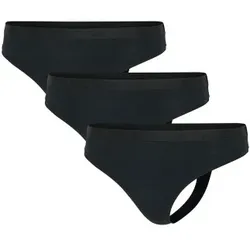 adidas 3P Sport Active Essentials Low Rise Thongs Schwarz Polyamid Large Damen