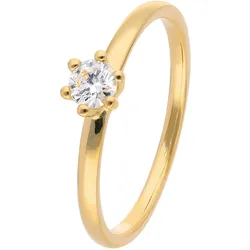 trendor 15892 Diamantring für Frauen Gold 585/14K Brillant 0,21 ct, 54/17,2