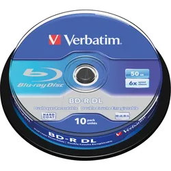 VERBATIM 43746 - BD-R DL, 50GB, 6x, 10er Spindel
