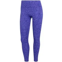 ADIDAS Damen Tight Optime PrimeLift , Schlangenprint, Größe XXL in Lila Lila